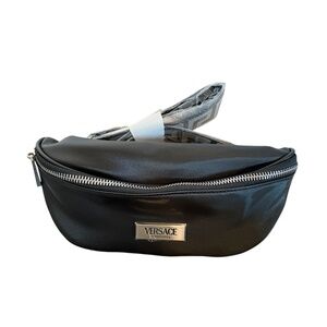 Versace Black Nylon Fanny Pack